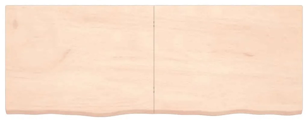 363594 vidaXL Стенен рафт, 160x60x(2-4) см, необработен масивен дъб
