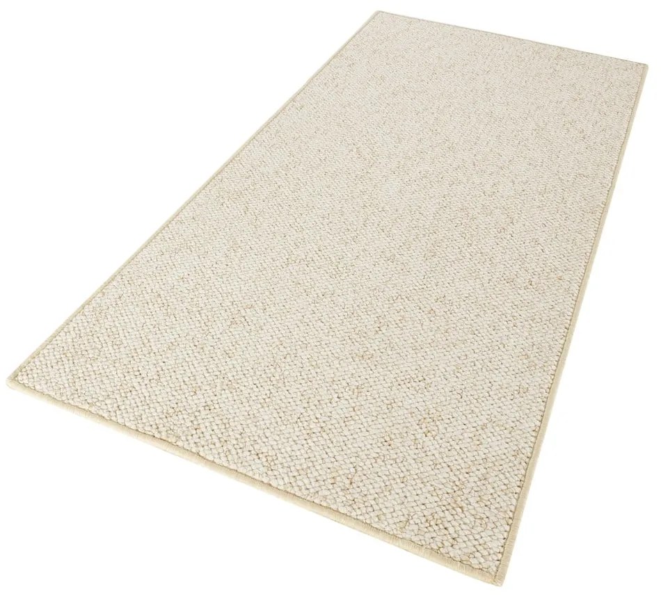 Кремава пътека 80x300 cm Wolly – BT Carpet