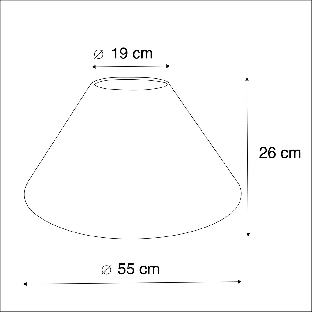 Абажур 55/19/26 бежов