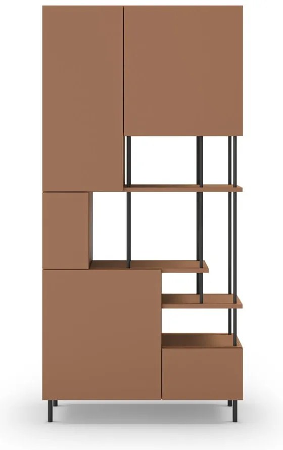 Библиотека в тухлен цвят 84x175 cm Perla – Marckeric