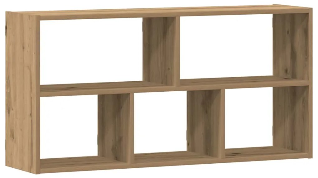 853280 vidaXL Стенен рафт, дъб артизан, 100x25x50 см, инженерно дърво
