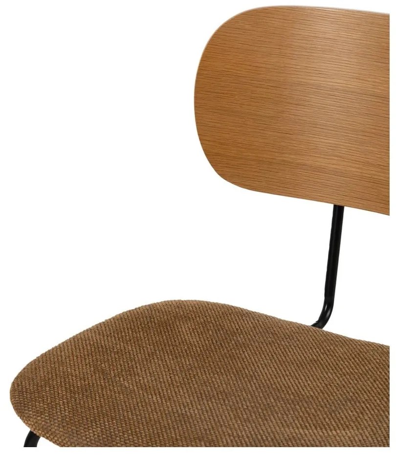 Трапезни столове в кафяв и естествен цвят в комплект от 4 броя Cleo - Ixia