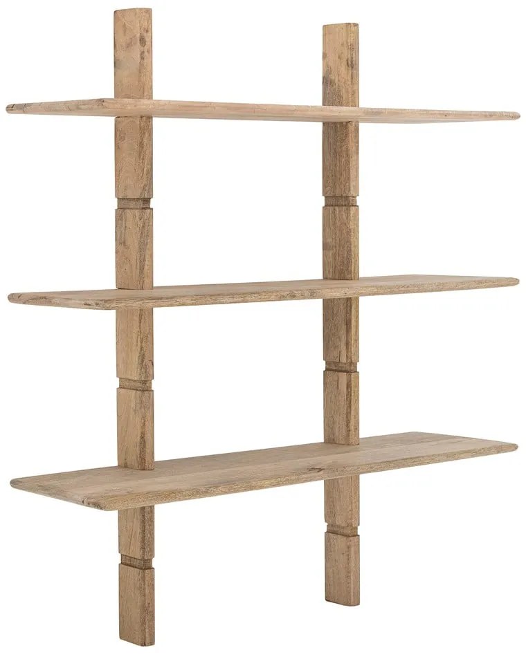 Стенен шкаф за книги от мангово дърво в естествен цвят 96x110,5 cm Millian - Bloomingville