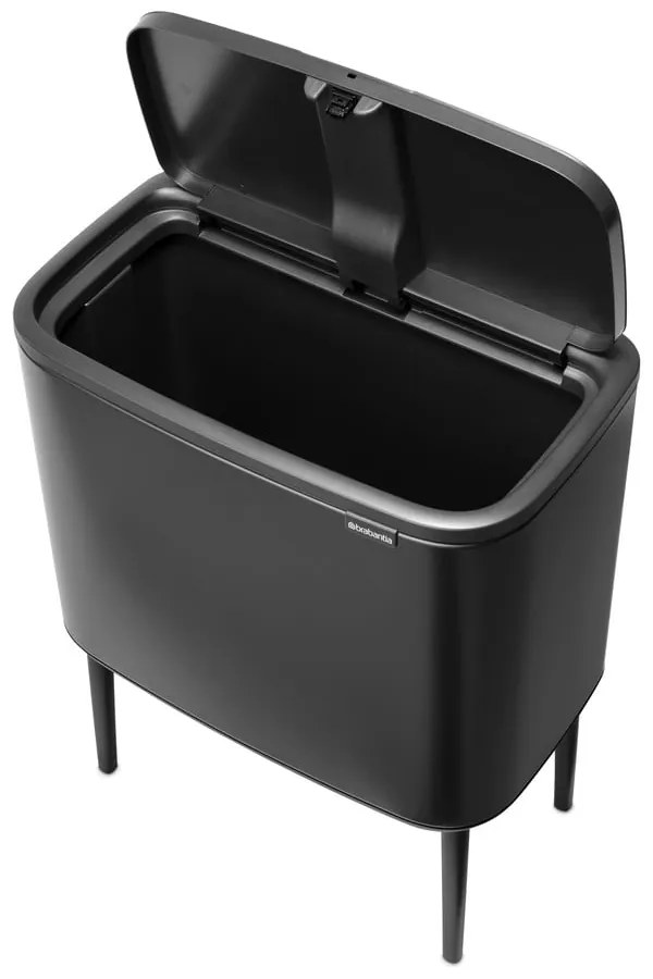 Тъмносиво стоманено кошче за боклук, отваряне с докосване 36 l Bo Touch Bin – Brabantia