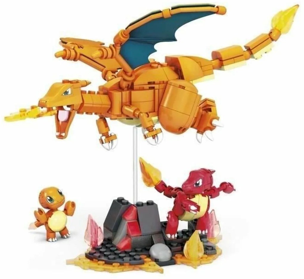 Строителна Игра Megablocks Charmander Charmilion Charizard Pokémon 300 Части