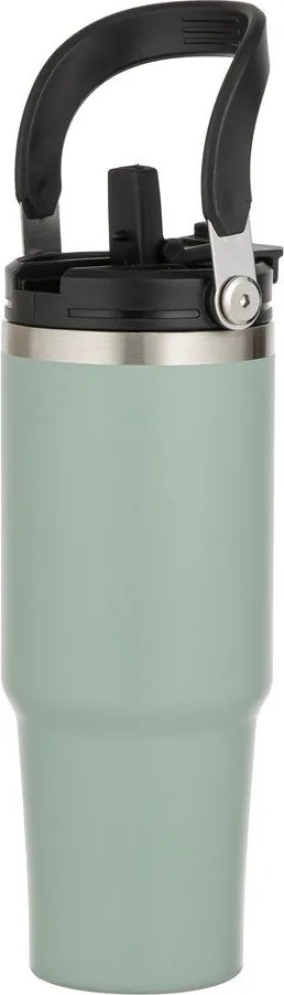 Светлозелена бутилка за пътуване бутилка от неръждаема стомана 1 l Eco – Ladelle