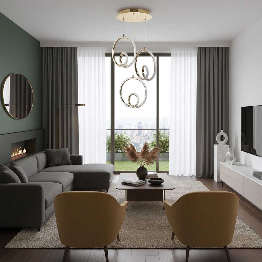 Лампа LED LHJ095-3CP GOLD