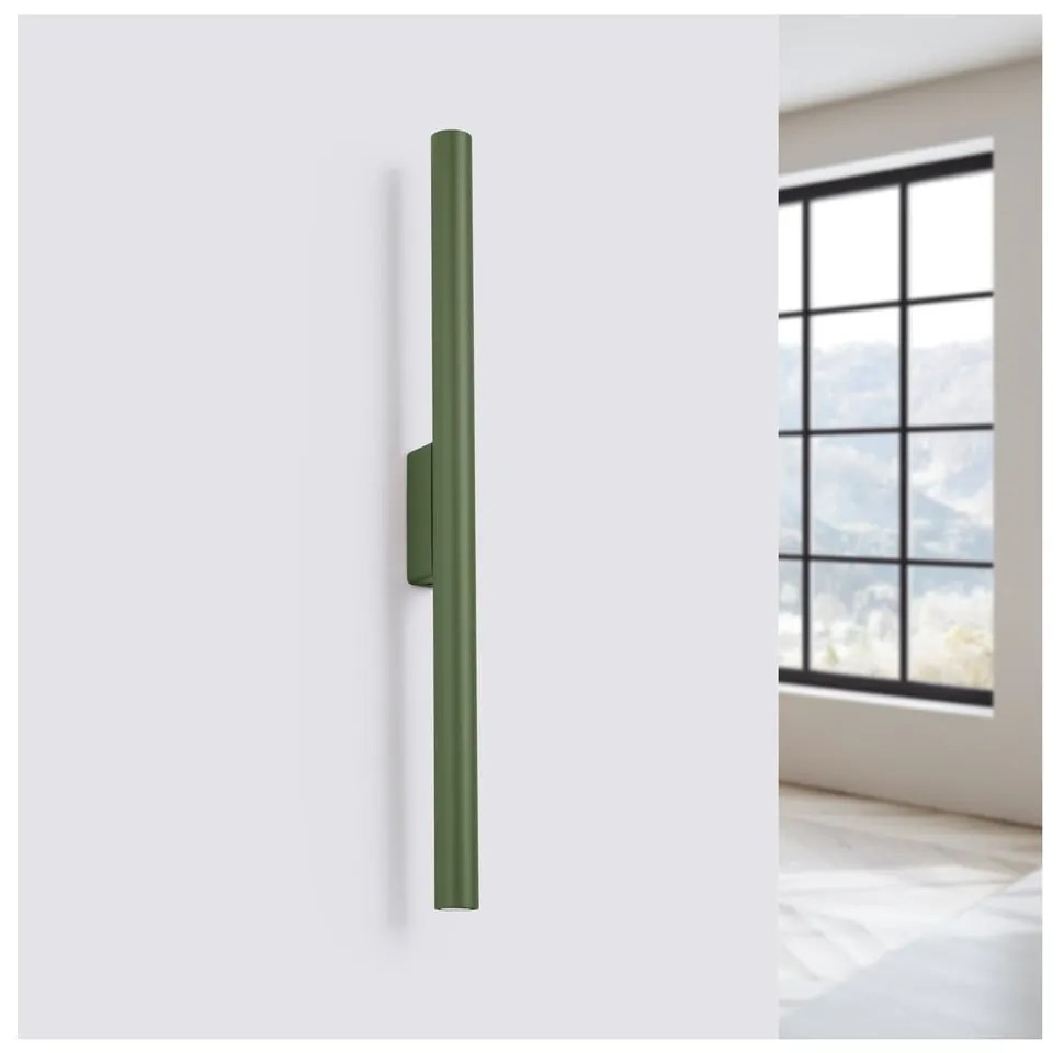 Зелена стенна лампа Fideus – Sollux