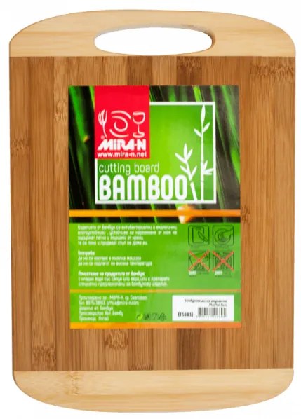 Бамбукова дъска двуцветна 30x40x1,8см (T5604)