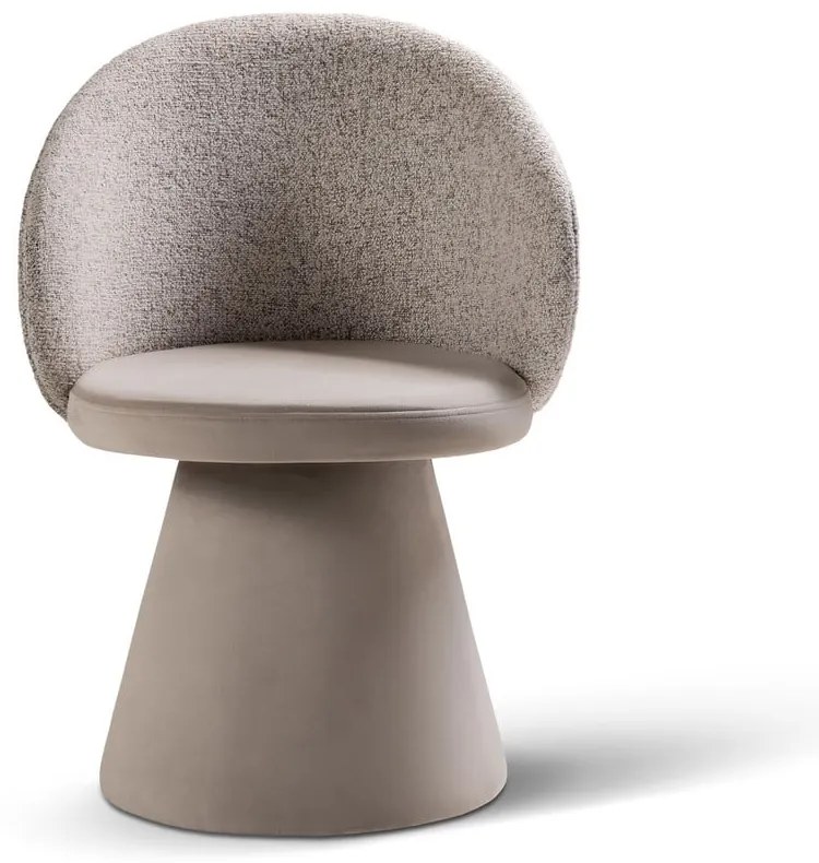 Бежово кадифено кресло Inez – Micadoni