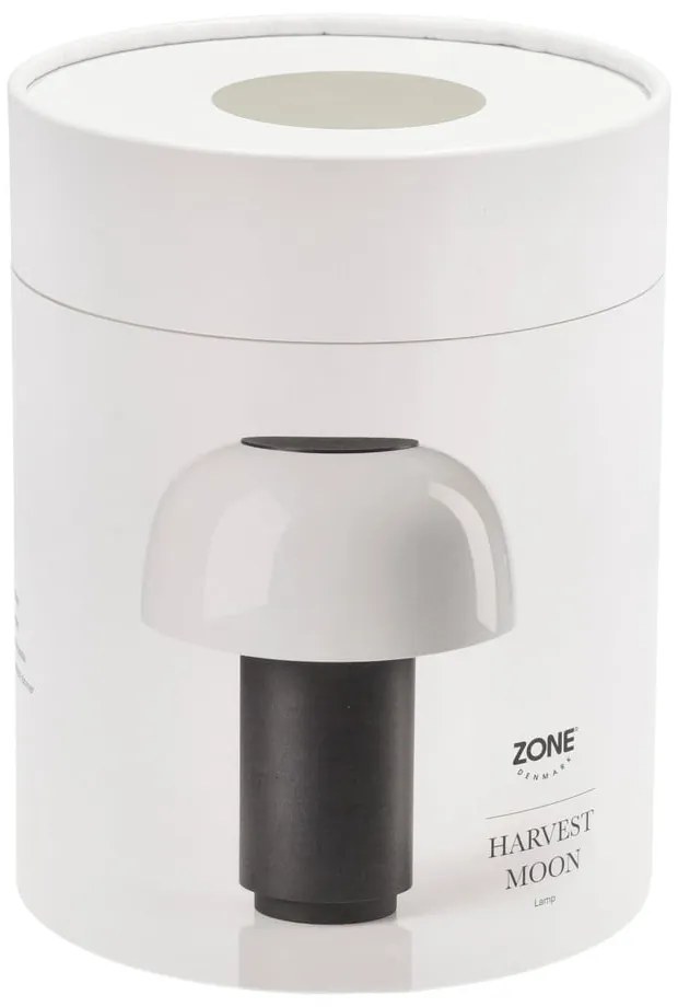 Сива алуминиева LED затъмняваща се настолна лампа (височина 22 cm) Harvest – Zone