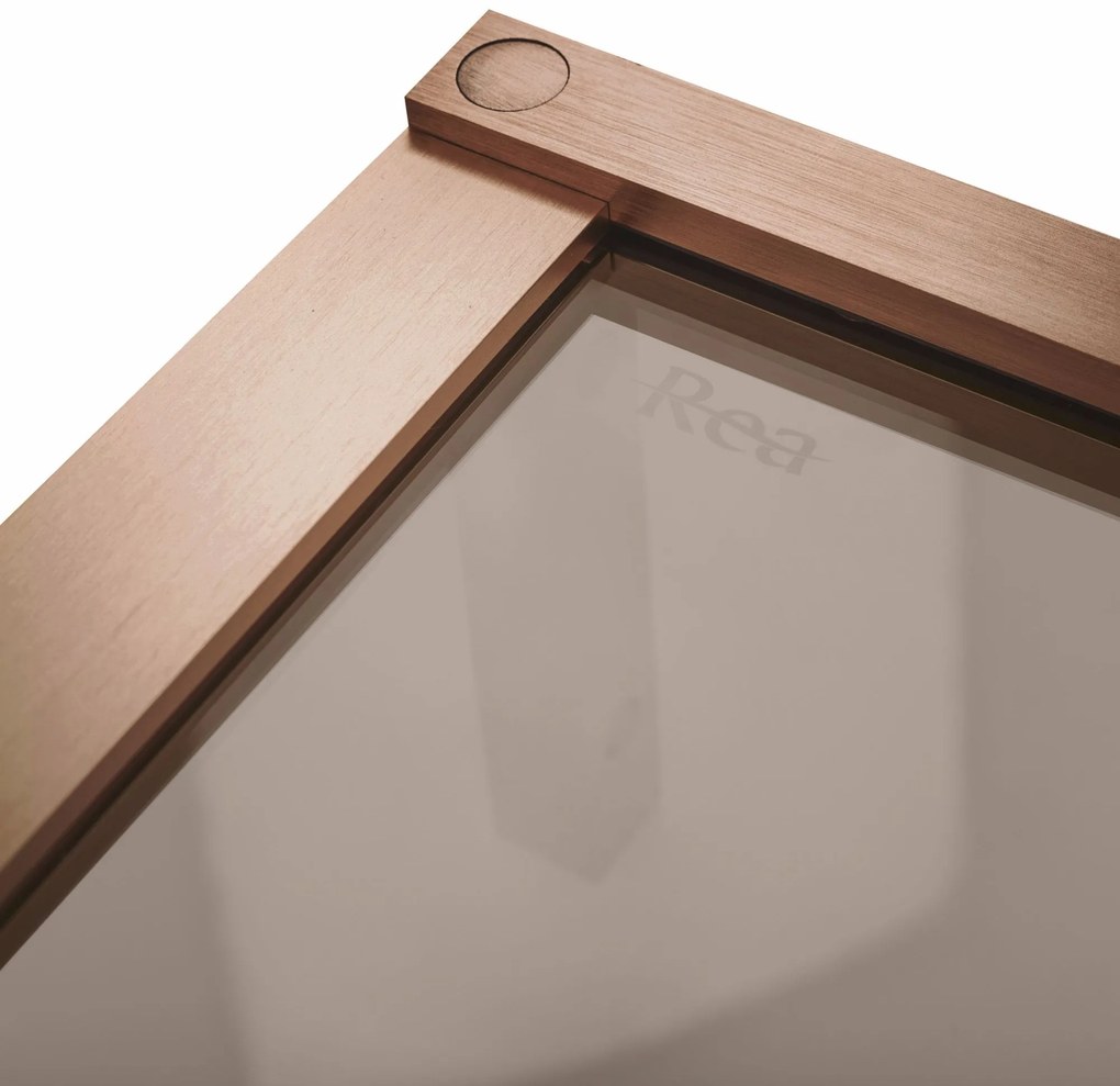 Душ кабина REA Hugo 100x80 Copper Brush