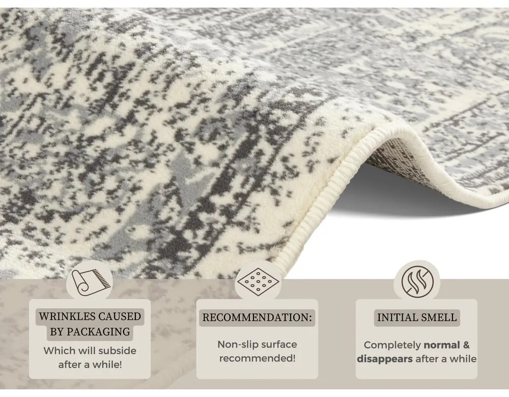 Сиво-кремав килим Celebration , 120 x 170 cm Plume - Hanse Home