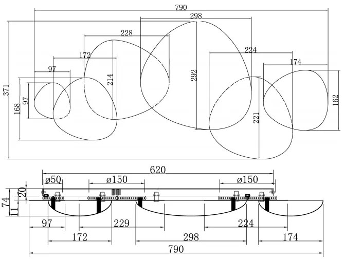 Аплик Maytoni Jack-Stone-Gold-37.1 x 79 x 7.4
