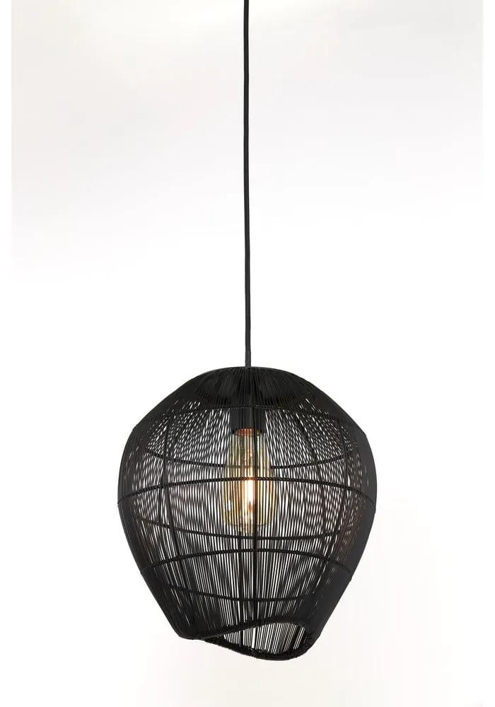 Черна лампа за таван ø 28 cm Yumi - Light &amp; Living