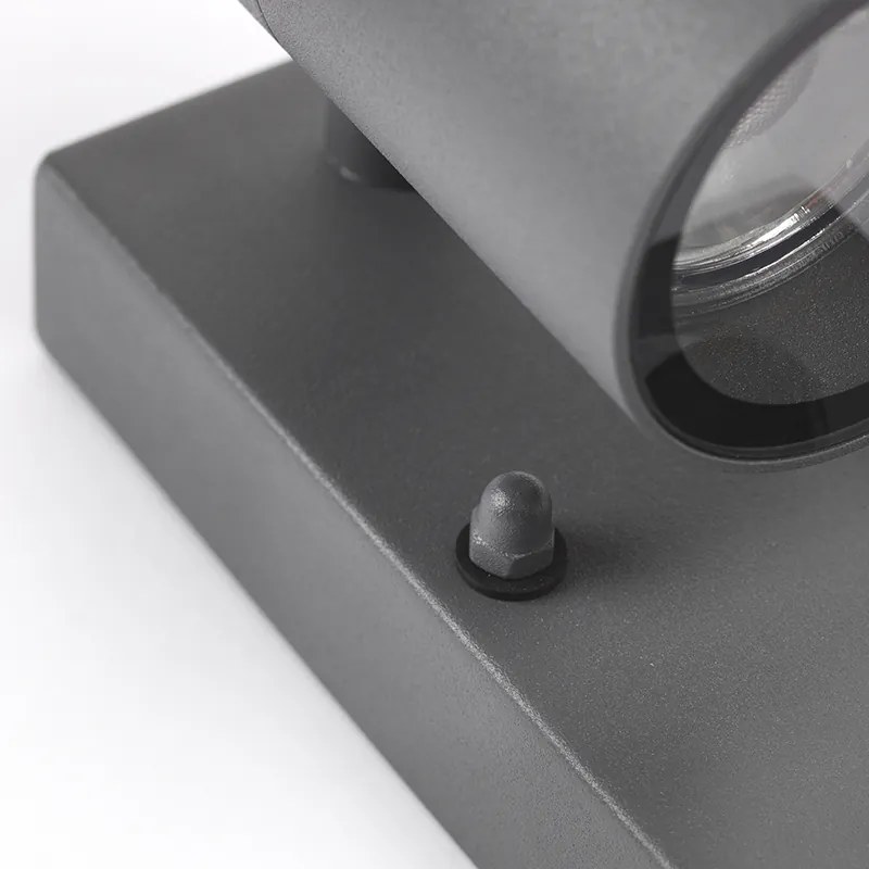 Външна стенна лампа антрацит IP44 с датчик за движение - Solo