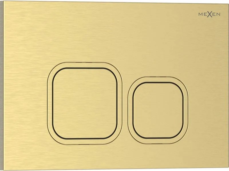 Mexen Tex 03 бутон за промиване, златист мат - 6103-11