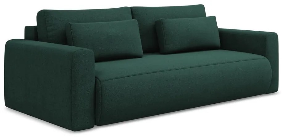 Зелен разтегателен диван с място за съхранение 238 cm Kapua – Makamii