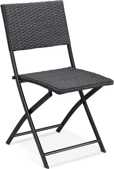 Сгъваеми градински столове ROME от полиратан - комплект от 2 броя, товароносимост 120 кг