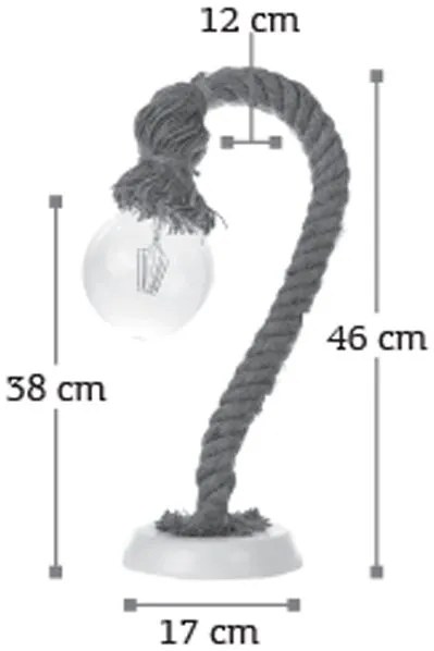 Настолна лампа InLight 3439-Black