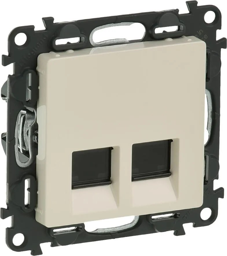 Legrand Розетка 2xRJ45 cat.6 UTP цвят крем Valena Life  - 753243