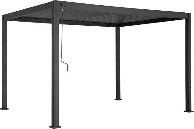 Пергола Hesperide Evora, Алуминий, Графит, 4x3 m