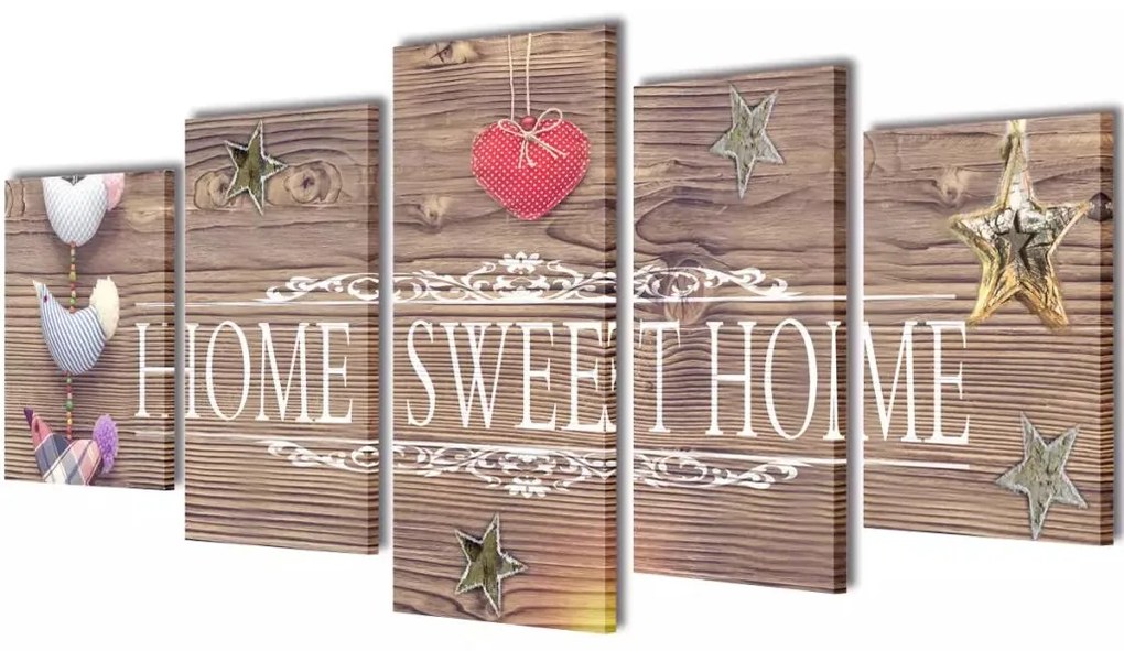 Декоративни панели за стена Home Sweet Home, 100 x 50 см