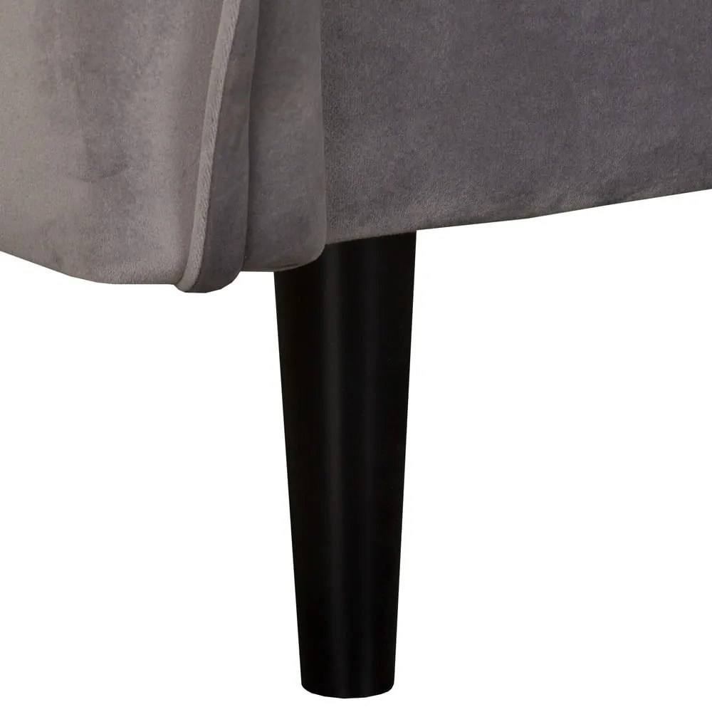 Сиво кадифено кресло Juli – Ropez