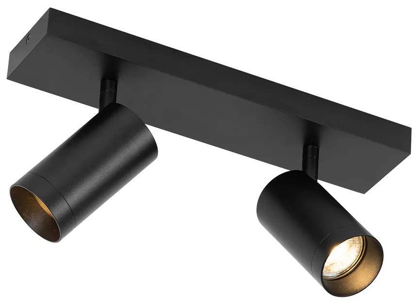 Интелигентен таванен прожектор черен регулируем 2 светлини вкл. 2 Wifi GU10 50mm - Jeana Luxe
