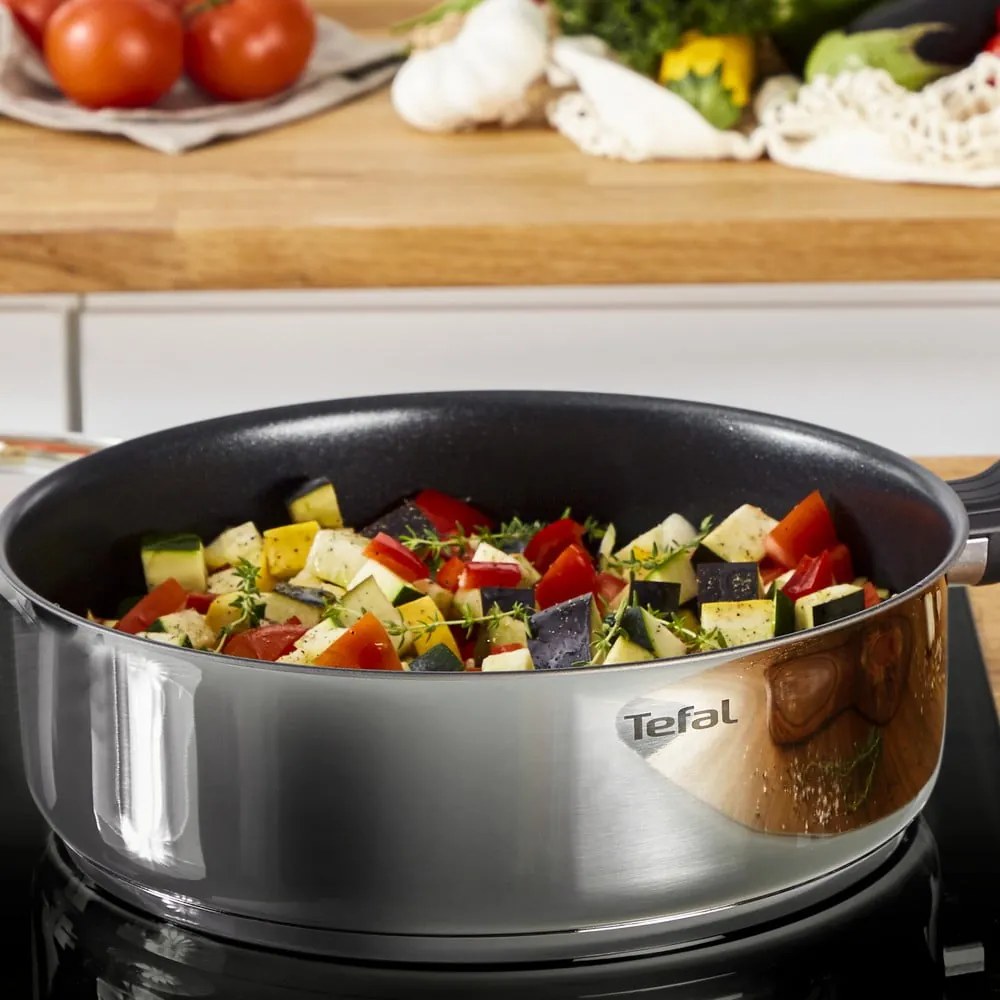 Тиган от неръждаема стомана с капак ø 24 cm Cook Eat - Tefal