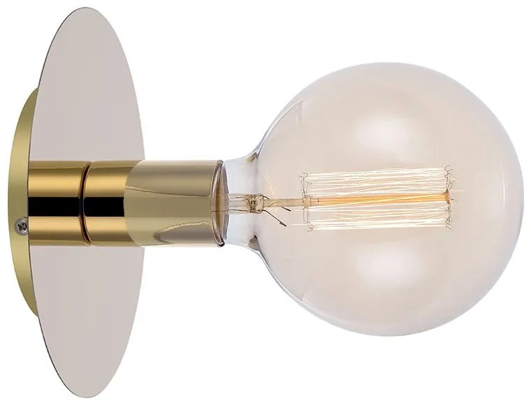 Стенна лампа в бронзов цвят Disc – Markslöjd