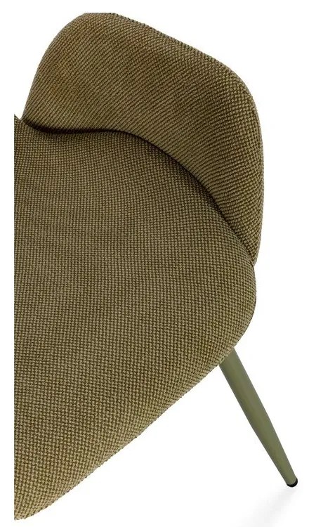 Зелени тапицирани трапезни столове в комплект 2 бр. Ansu – Marckeric