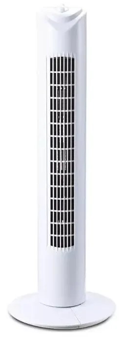 Вертикален вентилатор с таймер 45W/230V бял