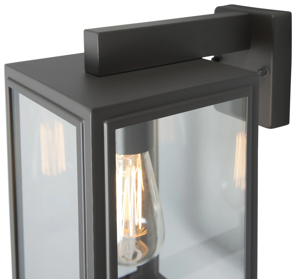 Индустриален външен стенен аплик сив IP44 - Sutton Down