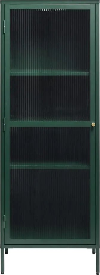 Зелена метална витрина Bronco, височина 160 cm - Unique Furniture