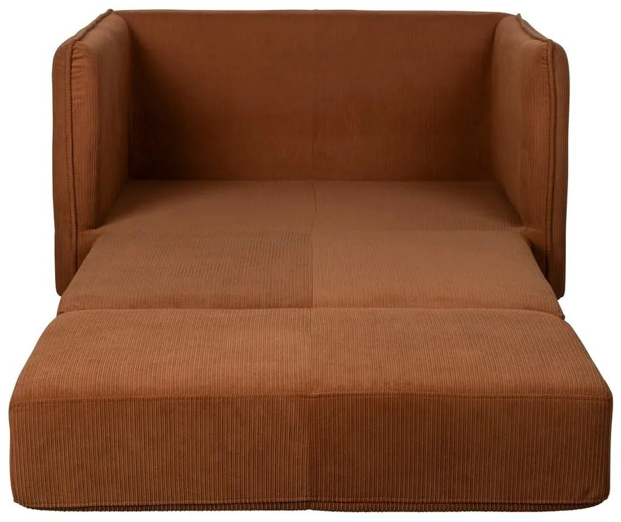 Оранжево-кафяво кресло Jopie – White Label