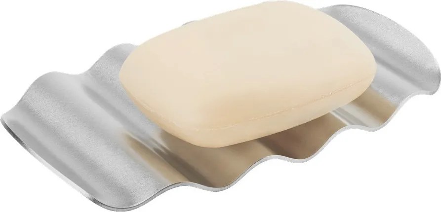 Сапунерка от неръждаема стомана в сребрист цвят Olbi – noo.ma