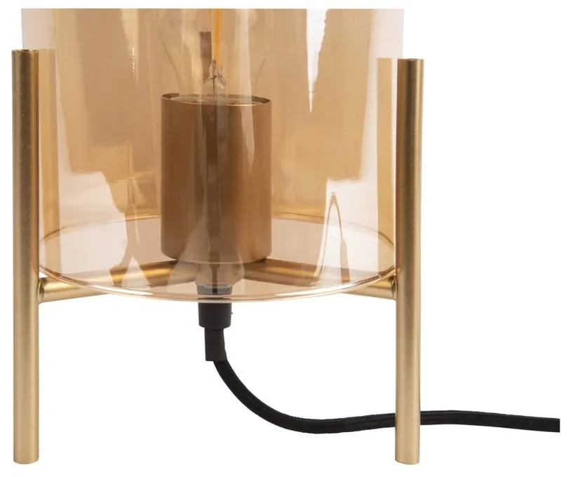Стъклена настолна лампа в златист цвят Bell - Leitmotiv