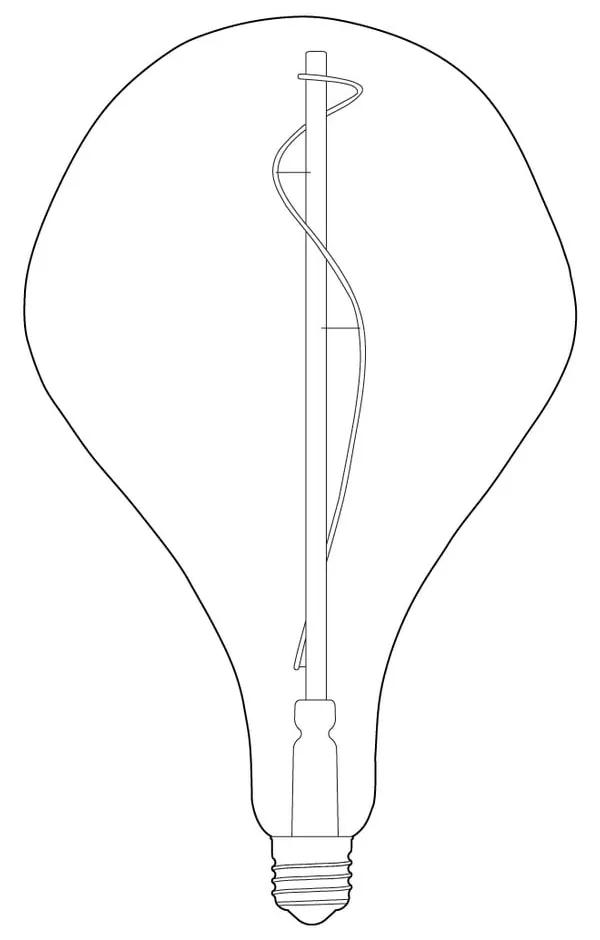 Топла LED крушка с димируема светлина E27, 3 W Voronoi II - tala