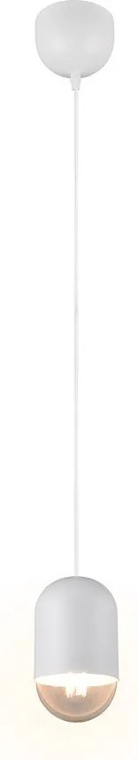 Бяло метално висящо осветително тяло ø 11 cm Nara – Reality