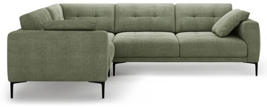 Зелен ъглов диван (ляв ъгъл/L форма) Bemy – Micadoni