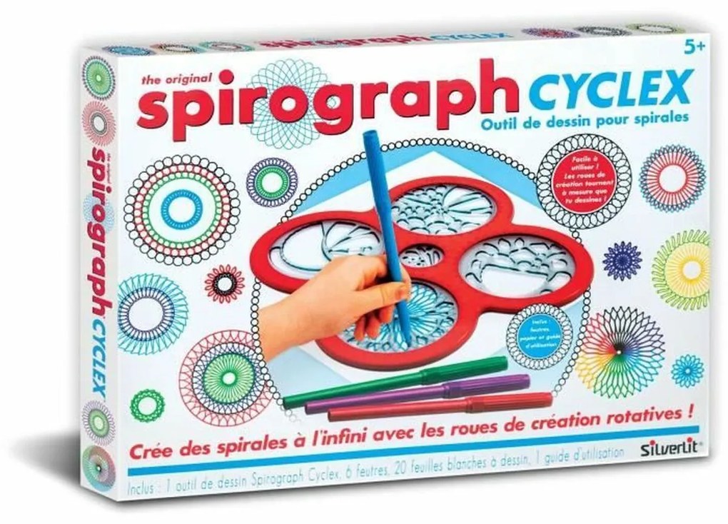 Комплект за Рисуване Spirograph Silverlit cyclex 1 Части