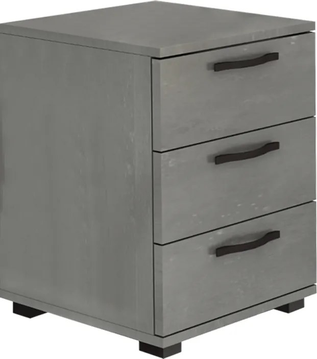 Roco TopMebel нощно шкафче от меламин в бетонно сив цвят 40×39×57 см