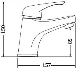Кран за тоалетна Modea Elit
