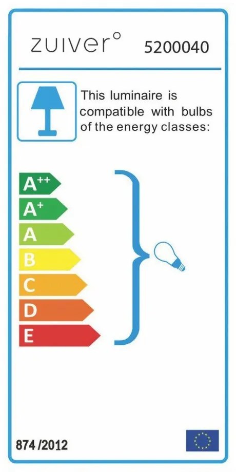 Бяла настолна лампа Moody - Zuiver