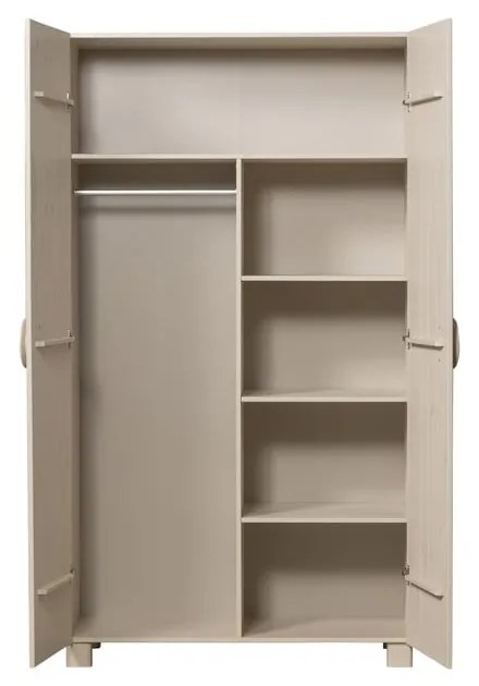 Кремав гардероб от бор 110x200 cm Noah - WOOOD