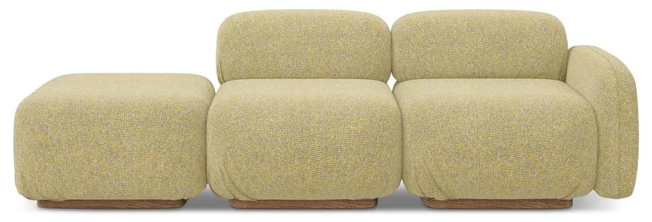 Жълт модулна лежанка (десен ъгъл) Ailani – Makamii