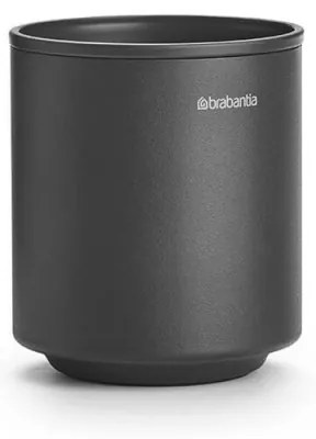 Стойка за четки за зъби Brabantia MindSet 1005684, Лесно почистване, Широк отвор, Минерално покритие, Тъмносив