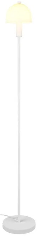 Бяла подова лампа със стъклен абажур (височина 120 cm) Glenn – Trio