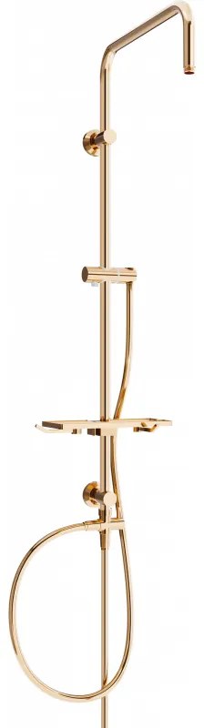 Mexen T душ колона, розово злато - 7939399-60